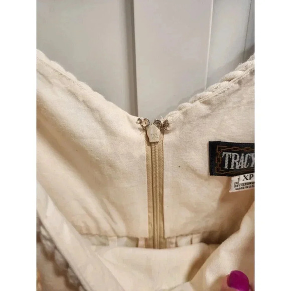 Tracy Feith Floral Crochet Rope Mini Sundress Sz XS - Picture 5 of 9